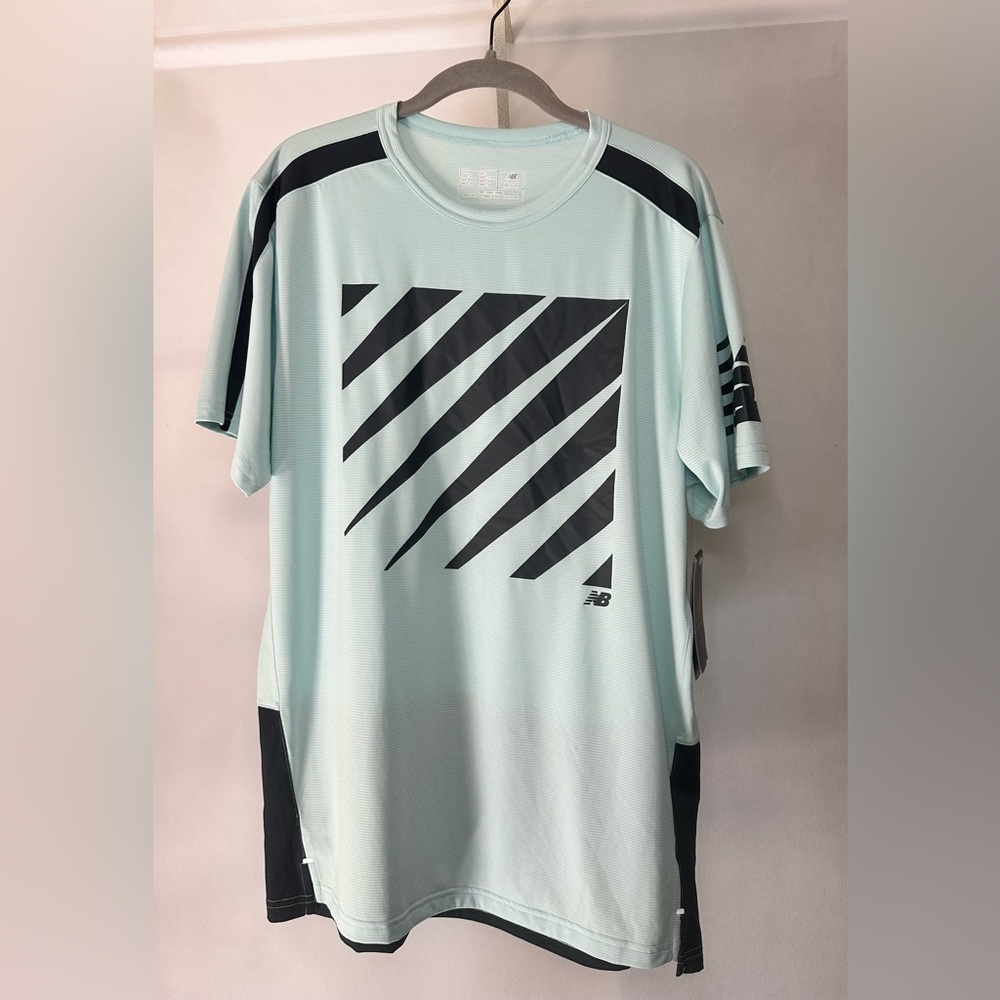 New Balance Mint and Black Graphic Tee
